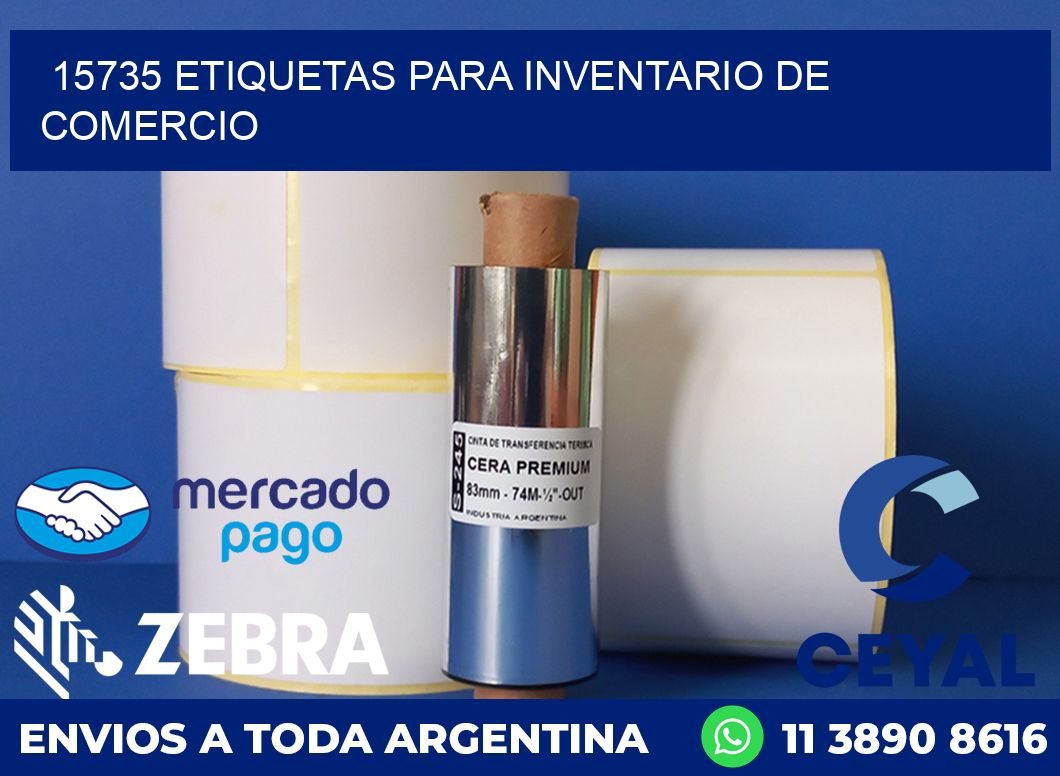 15735 ETIQUETAS PARA INVENTARIO DE COMERCIO