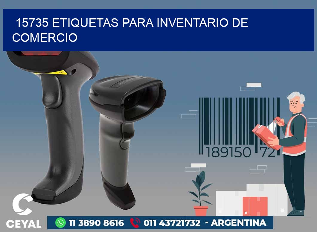 15735 ETIQUETAS PARA INVENTARIO DE COMERCIO