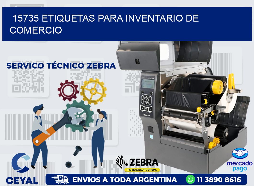 15735 ETIQUETAS PARA INVENTARIO DE COMERCIO
