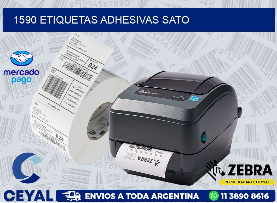 1590 ETIQUETAS ADHESIVAS SATO