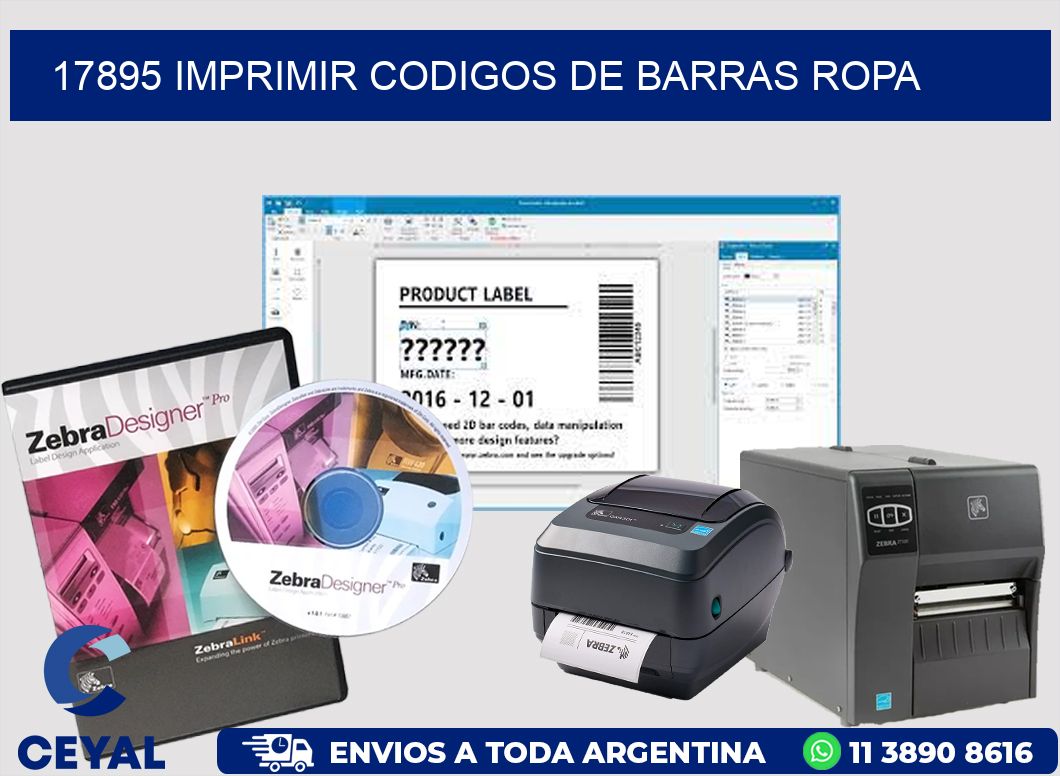 17895 IMPRIMIR CODIGOS DE BARRAS ROPA