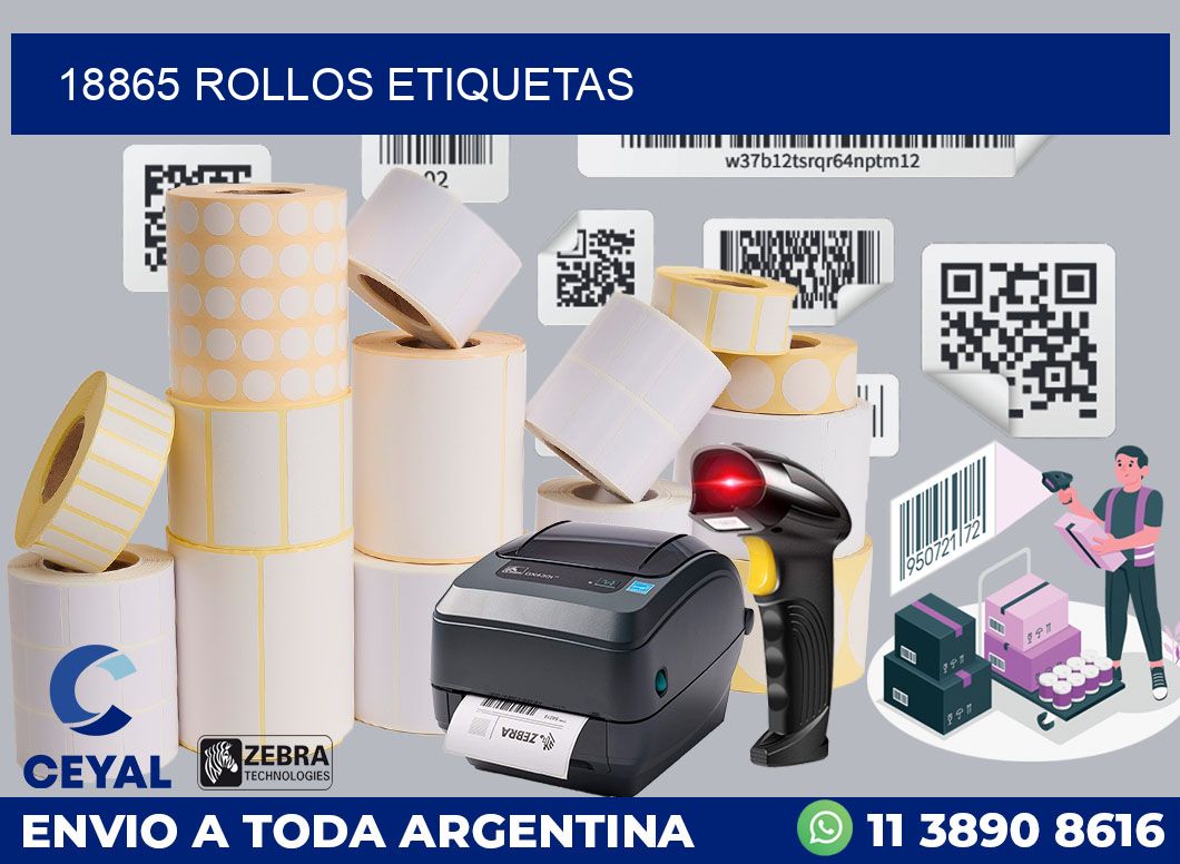 18865 ROLLOS ETIQUETAS