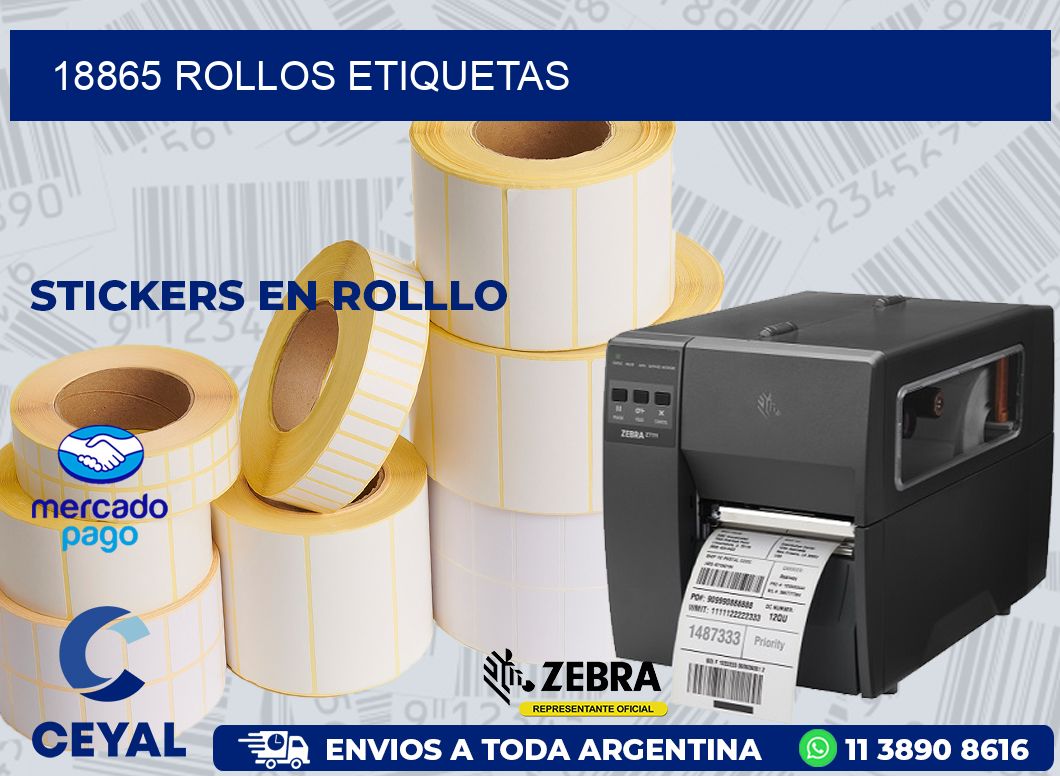 18865 ROLLOS ETIQUETAS