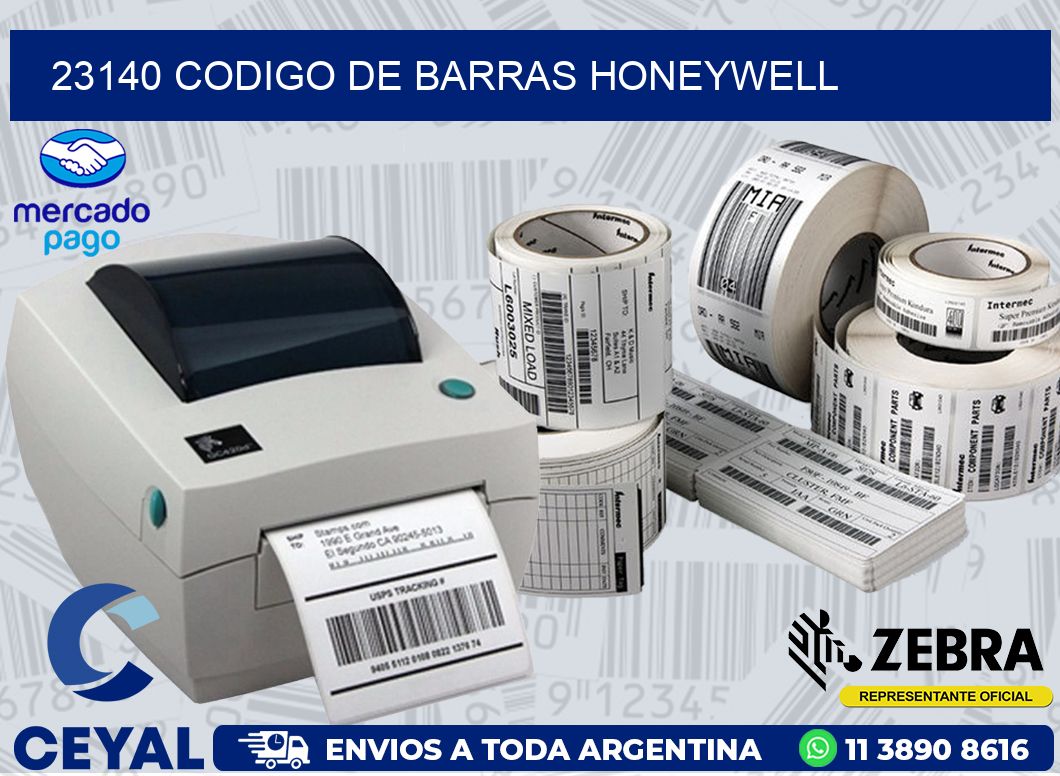 23140 CODIGO DE BARRAS HONEYWELL