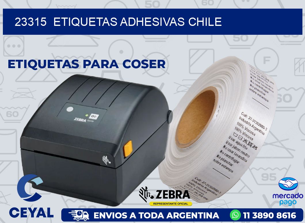 23315 ETIQUETAS ADHESIVAS CHILE