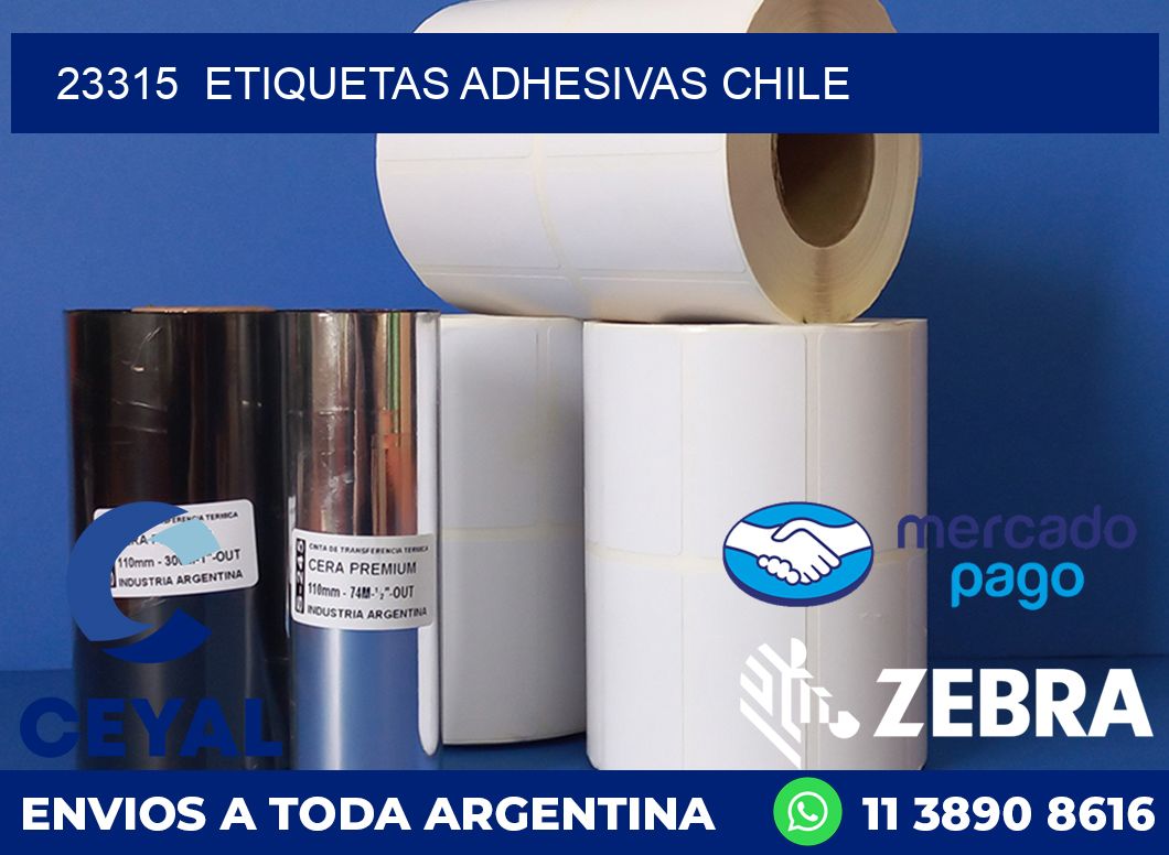 23315 ETIQUETAS ADHESIVAS CHILE