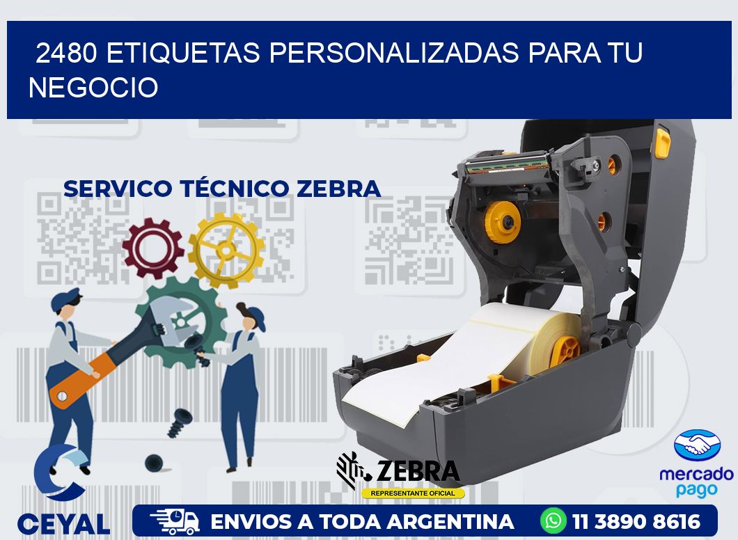 2480 ETIQUETAS PERSONALIZADAS PARA TU NEGOCIO