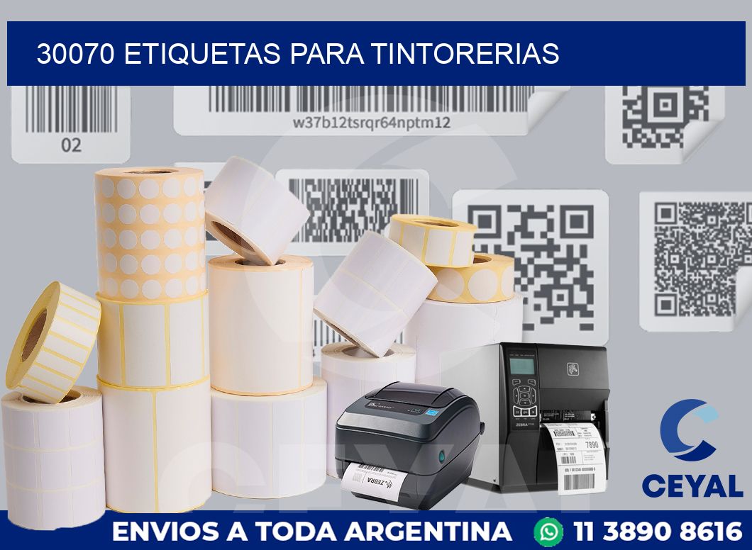30070 ETIQUETAS PARA TINTORERIAS