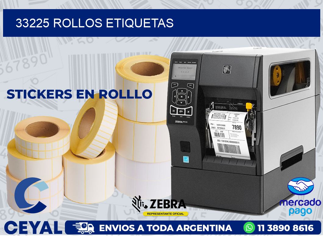 33225 ROLLOS ETIQUETAS