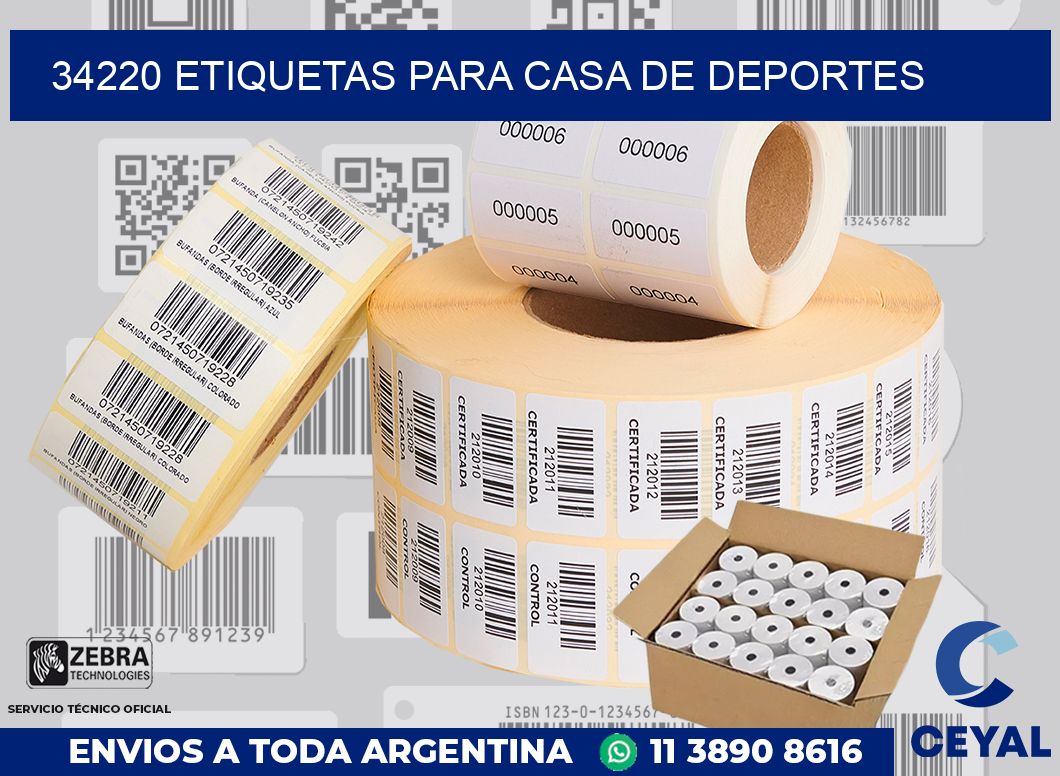 34220 ETIQUETAS PARA CASA DE DEPORTES