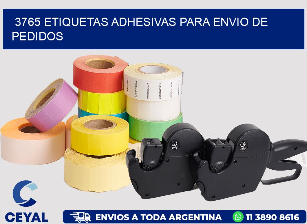 3765 ETIQUETAS ADHESIVAS PARA ENVIO DE PEDIDOS