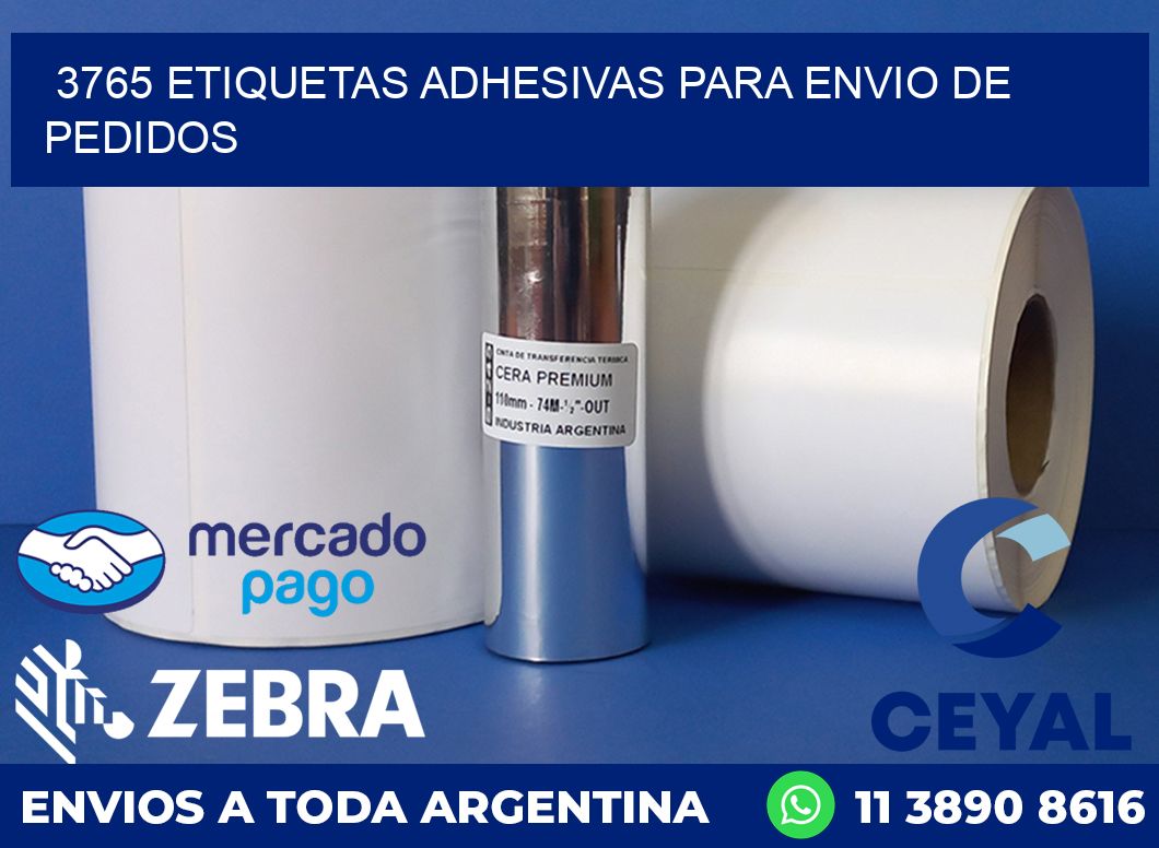 3765 ETIQUETAS ADHESIVAS PARA ENVIO DE PEDIDOS