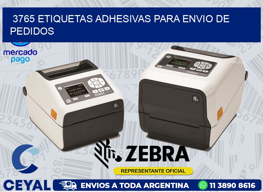 3765 ETIQUETAS ADHESIVAS PARA ENVIO DE PEDIDOS