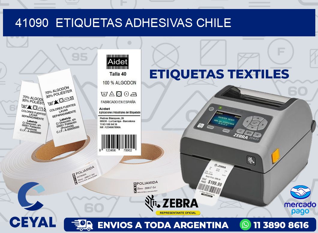 41090 ETIQUETAS ADHESIVAS CHILE