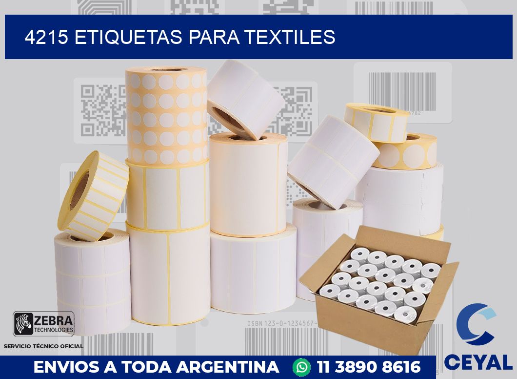 4215 ETIQUETAS PARA TEXTILES