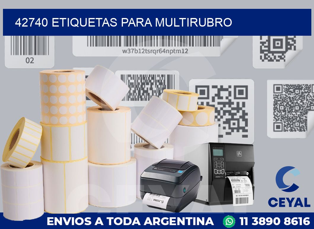 42740 ETIQUETAS PARA MULTIRUBRO