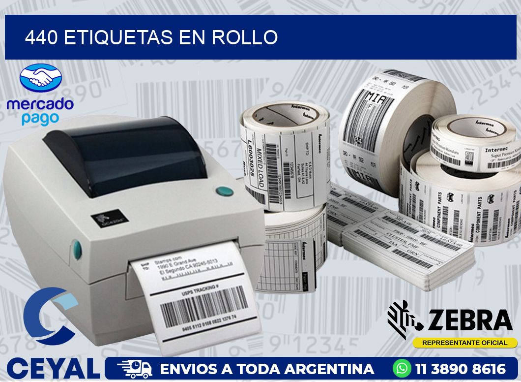 440 ETIQUETAS EN ROLLO