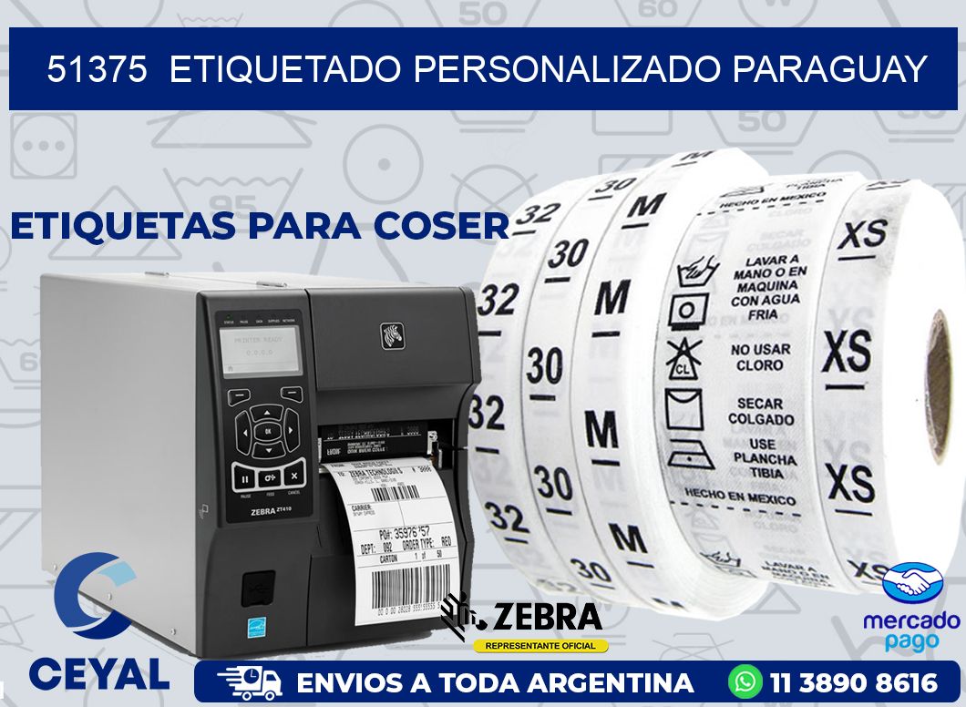 51375 ETIQUETADO PERSONALIZADO PARAGUAY
