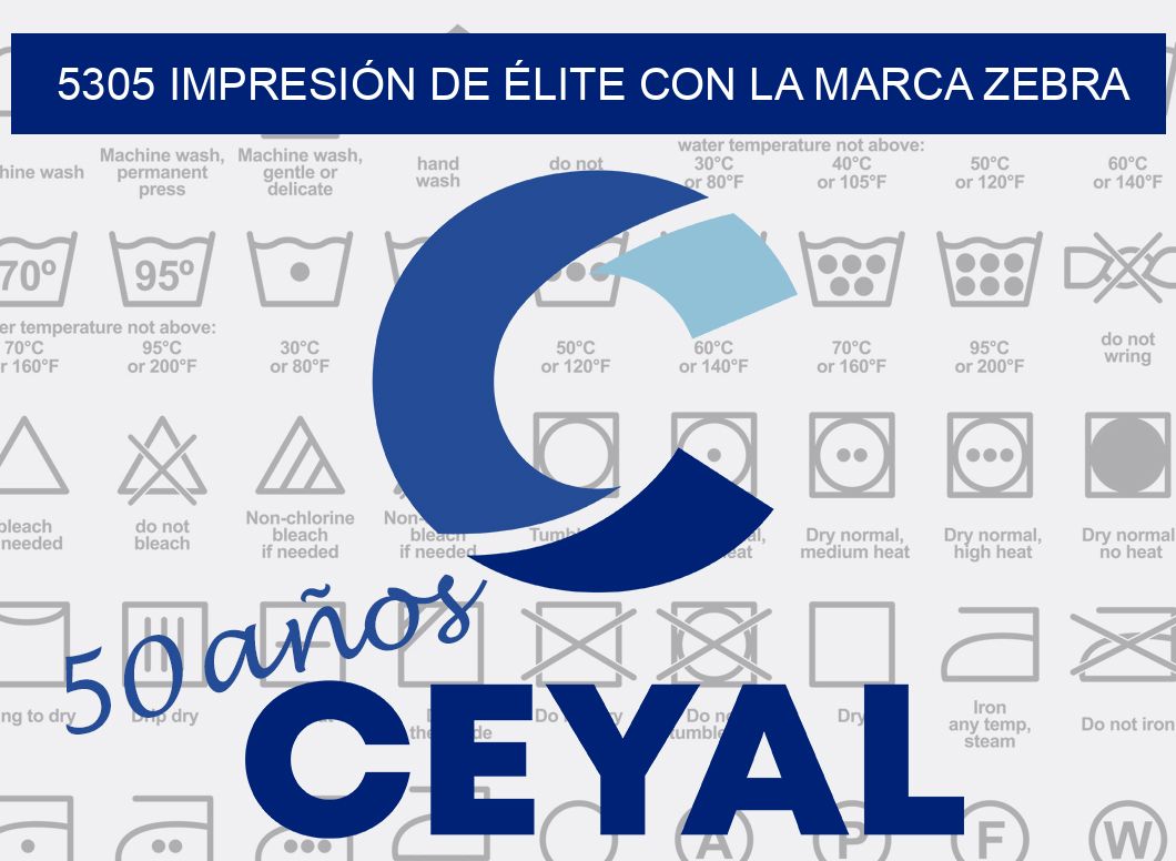 5305 IMPRESIÓN DE ÉLITE CON LA MARCA ZEBRA