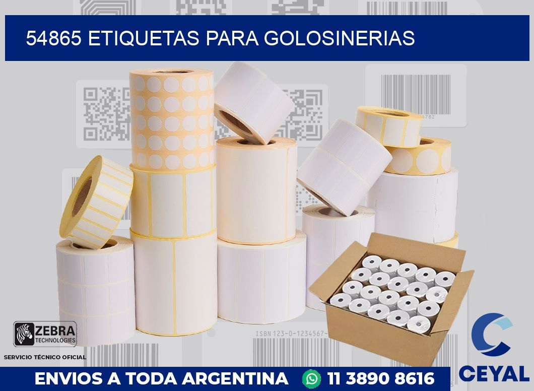 54865 ETIQUETAS PARA GOLOSINERIAS