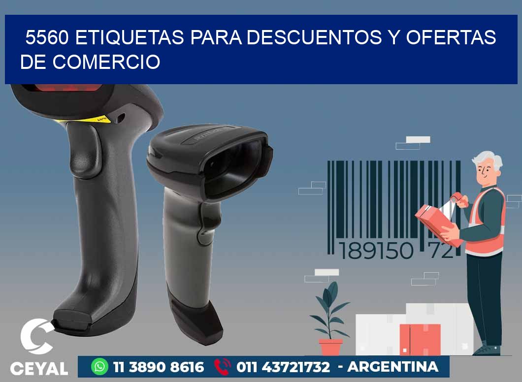 5560 ETIQUETAS PARA DESCUENTOS Y OFERTAS DE COMERCIO