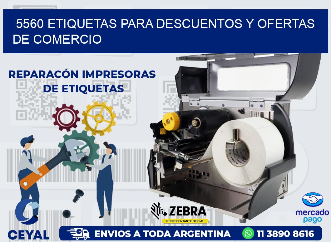 5560 ETIQUETAS PARA DESCUENTOS Y OFERTAS DE COMERCIO