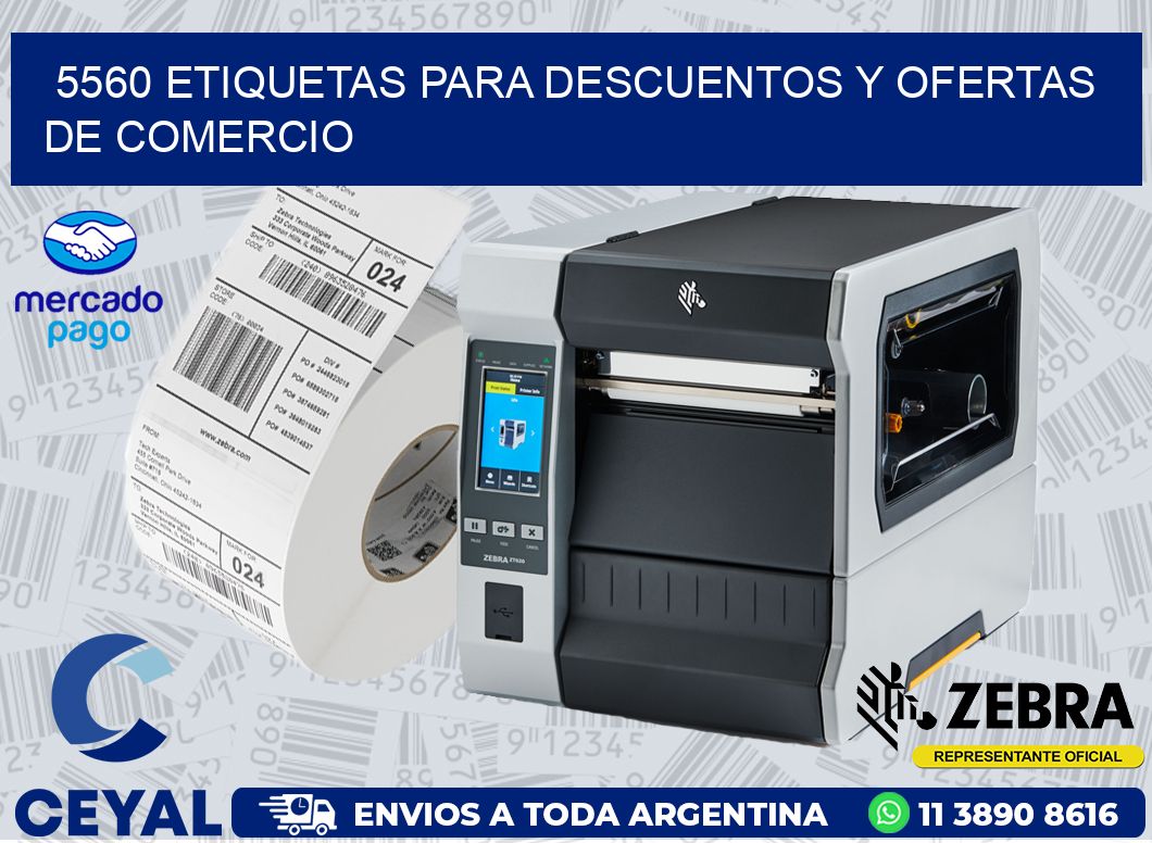 5560 ETIQUETAS PARA DESCUENTOS Y OFERTAS DE COMERCIO