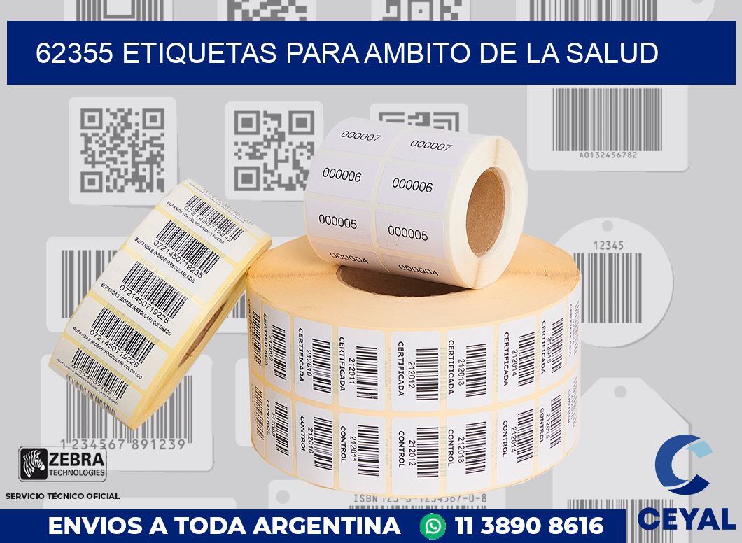 62355 ETIQUETAS PARA AMBITO DE LA SALUD