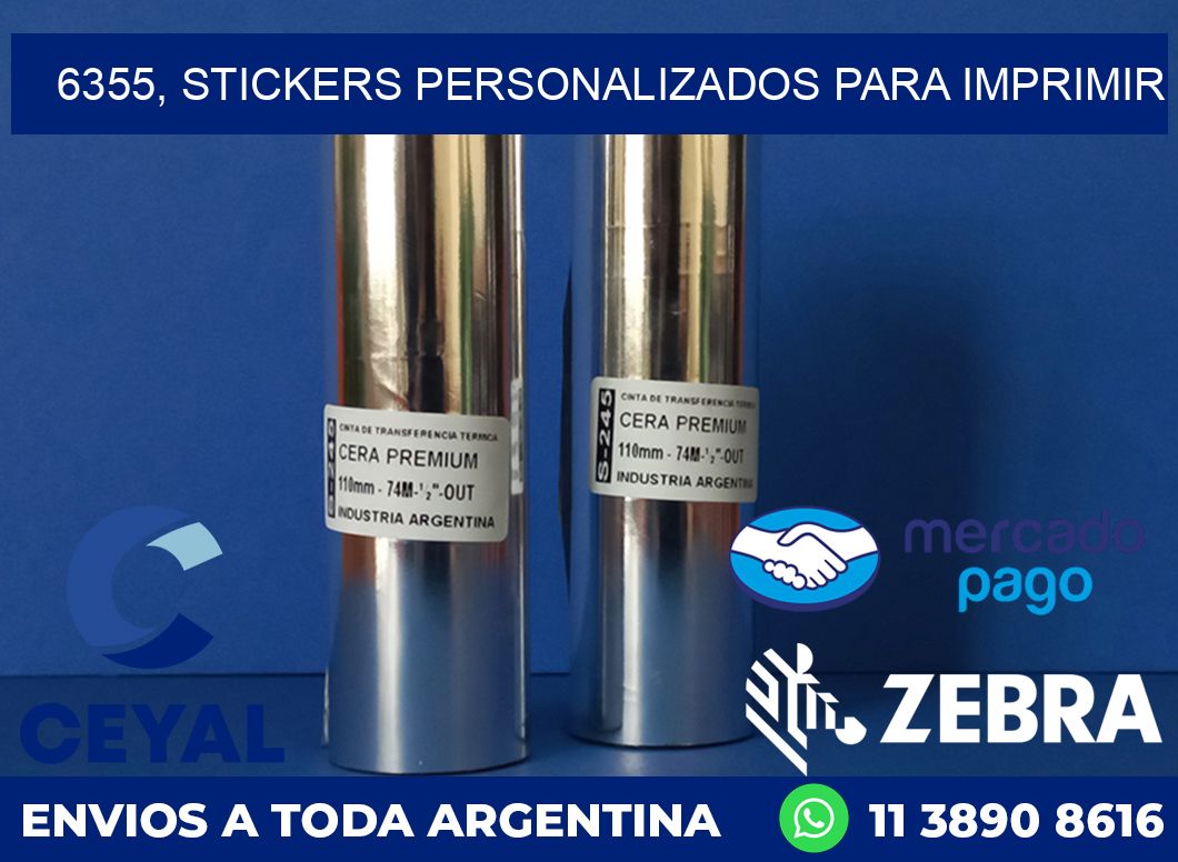 6355, stickers personalizados para imprimir