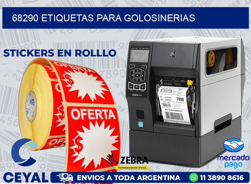 68290 ETIQUETAS PARA GOLOSINERIAS
