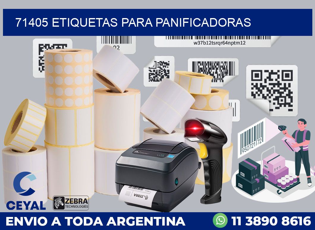 71405 ETIQUETAS PARA PANIFICADORAS