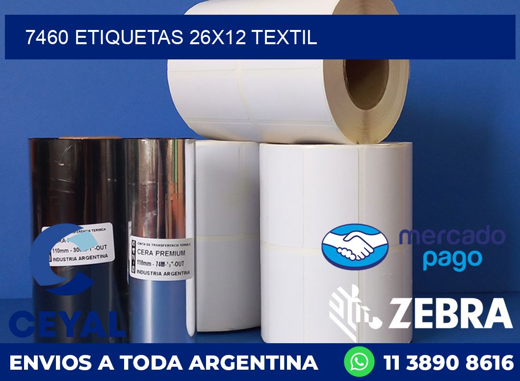 7460 ETIQUETAS 26X12 TEXTIL