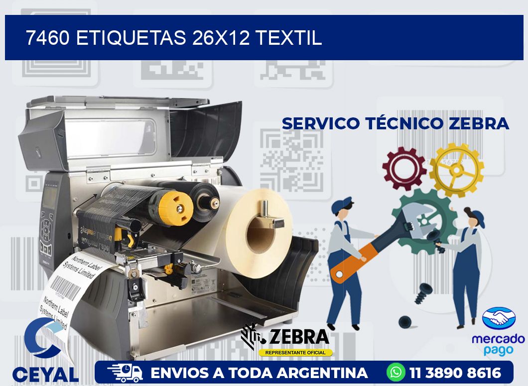 7460 ETIQUETAS 26X12 TEXTIL
