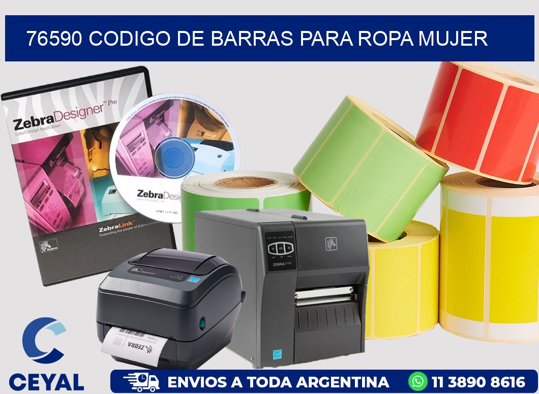76590 CODIGO DE BARRAS PARA ROPA MUJER