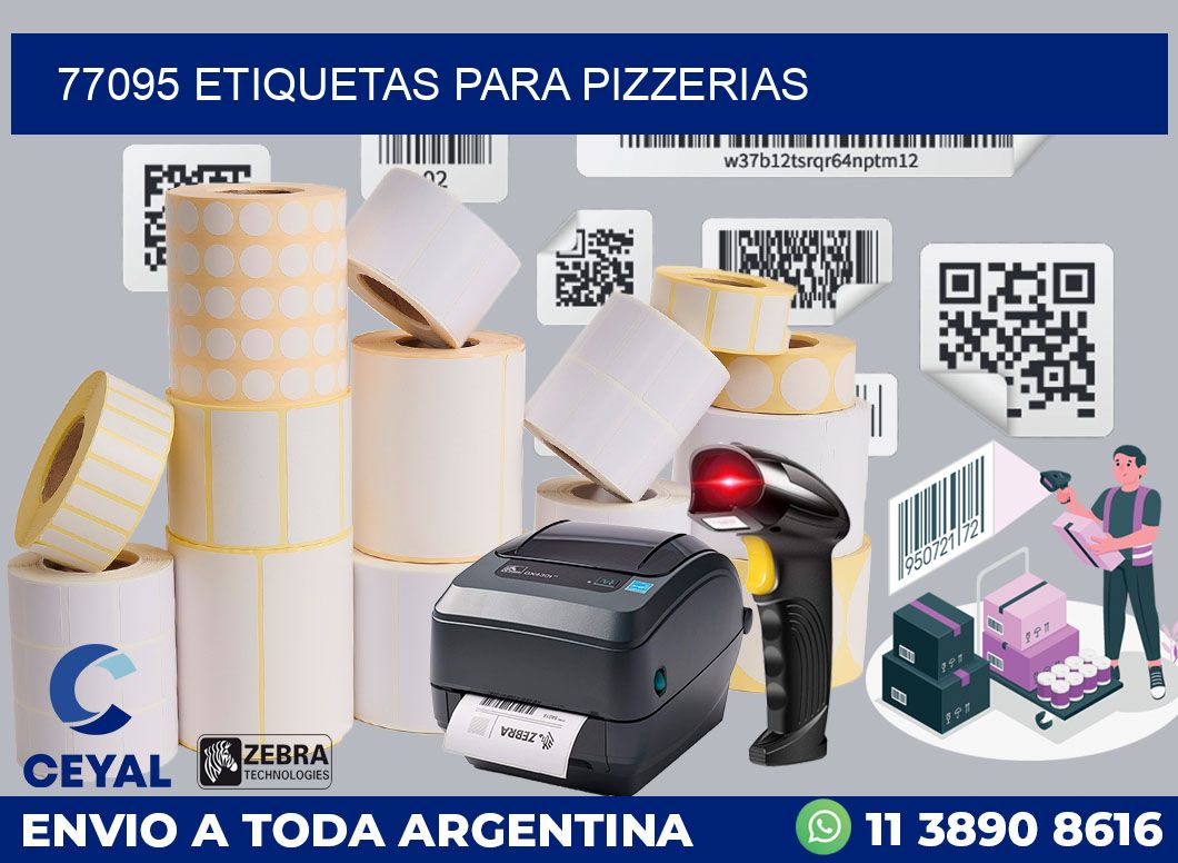 77095 ETIQUETAS PARA PIZZERIAS