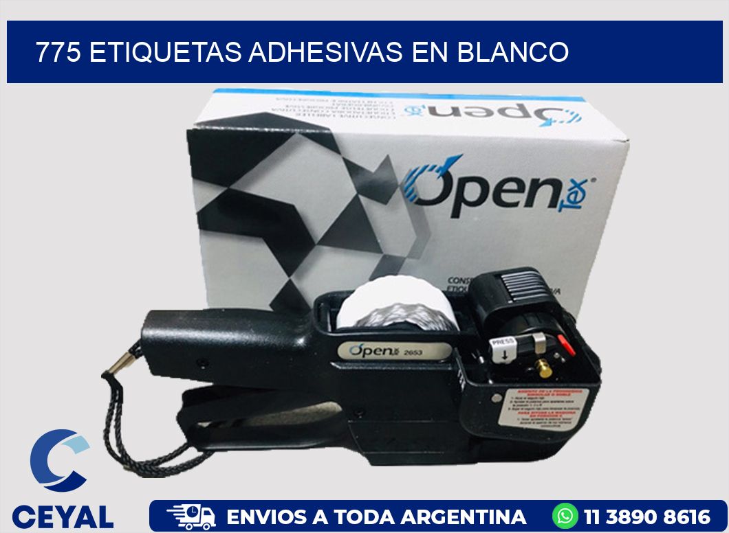 775 ETIQUETAS ADHESIVAS EN BLANCO