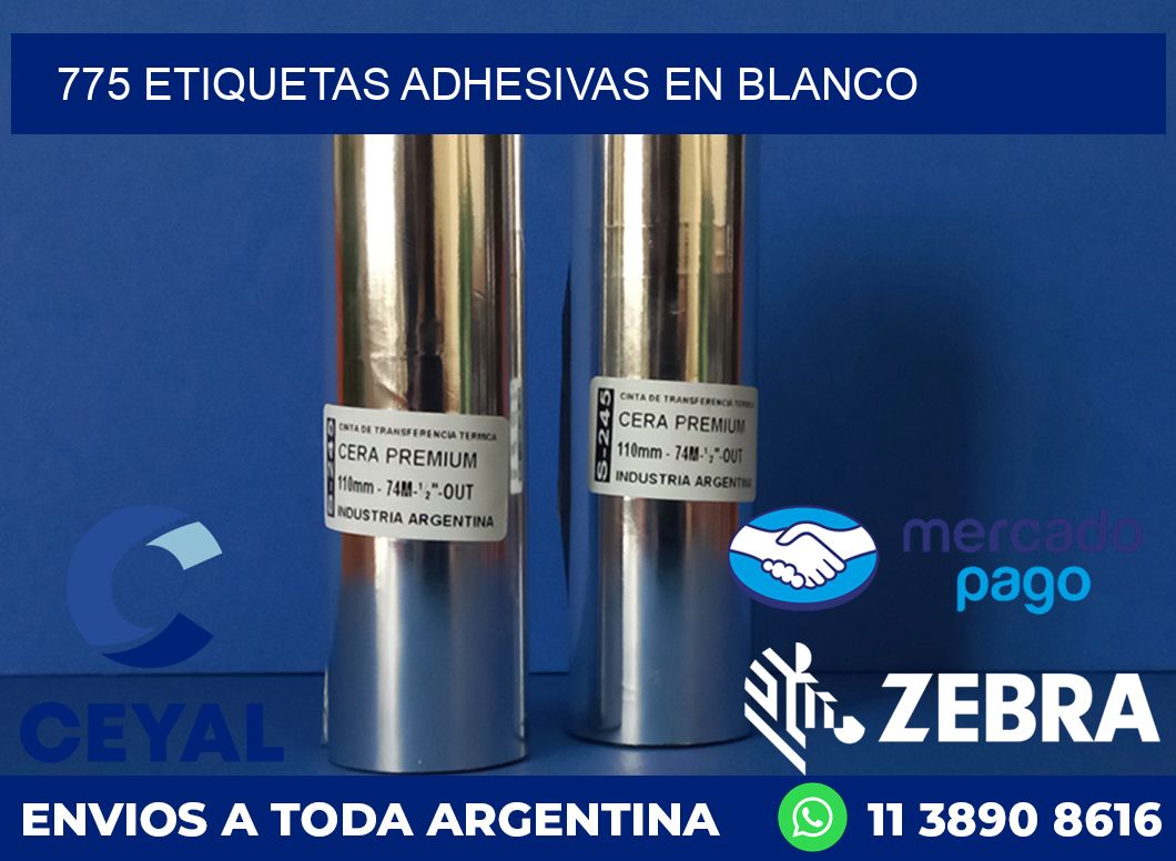 775 ETIQUETAS ADHESIVAS EN BLANCO