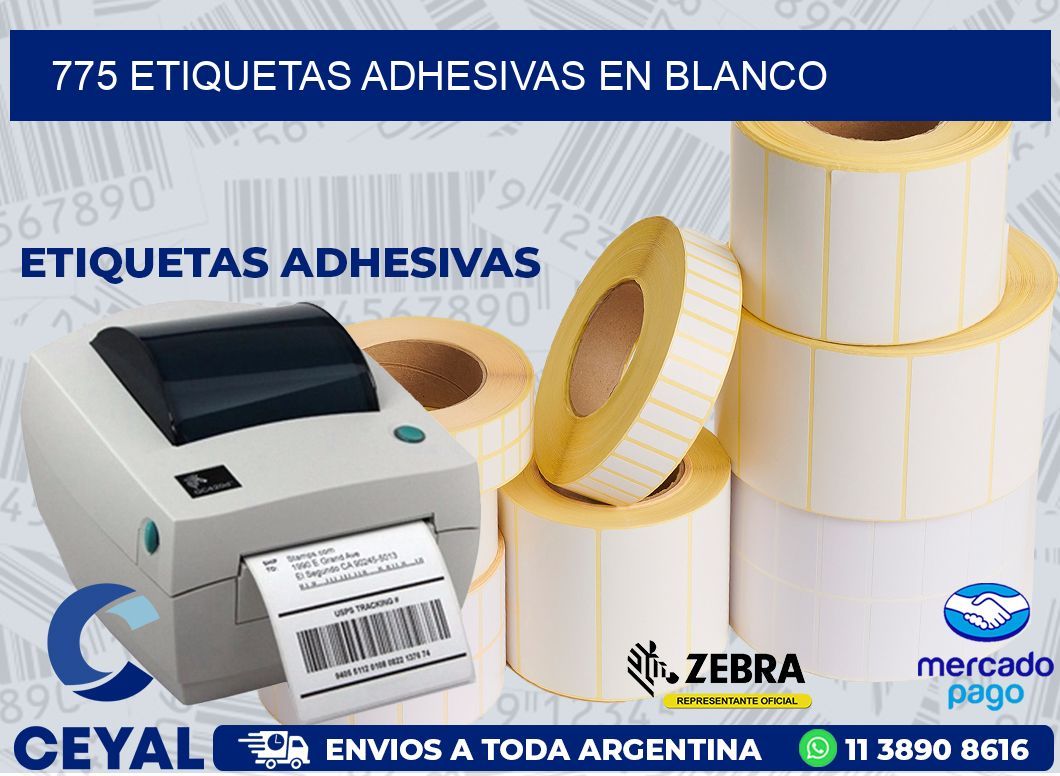775 ETIQUETAS ADHESIVAS EN BLANCO