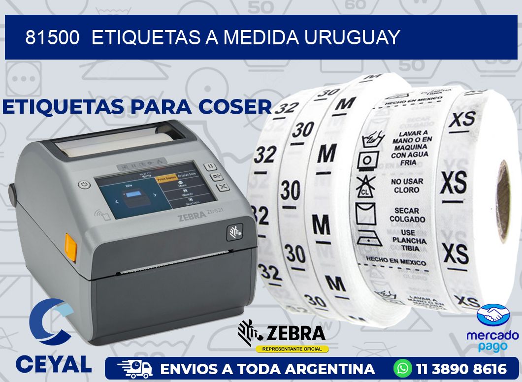 81500 ETIQUETAS A MEDIDA URUGUAY