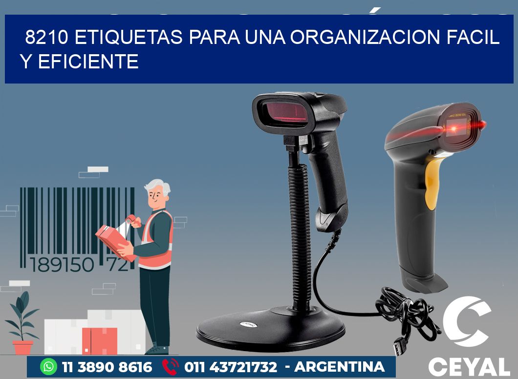 8210 ETIQUETAS PARA UNA ORGANIZACION FACIL Y EFICIENTE