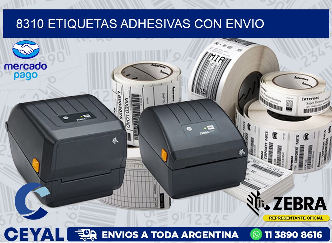 8310 ETIQUETAS ADHESIVAS CON ENVIO