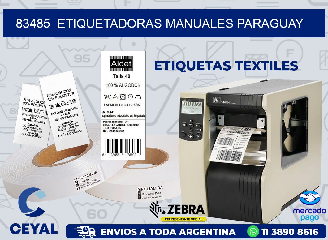 83485 ETIQUETADORAS MANUALES PARAGUAY