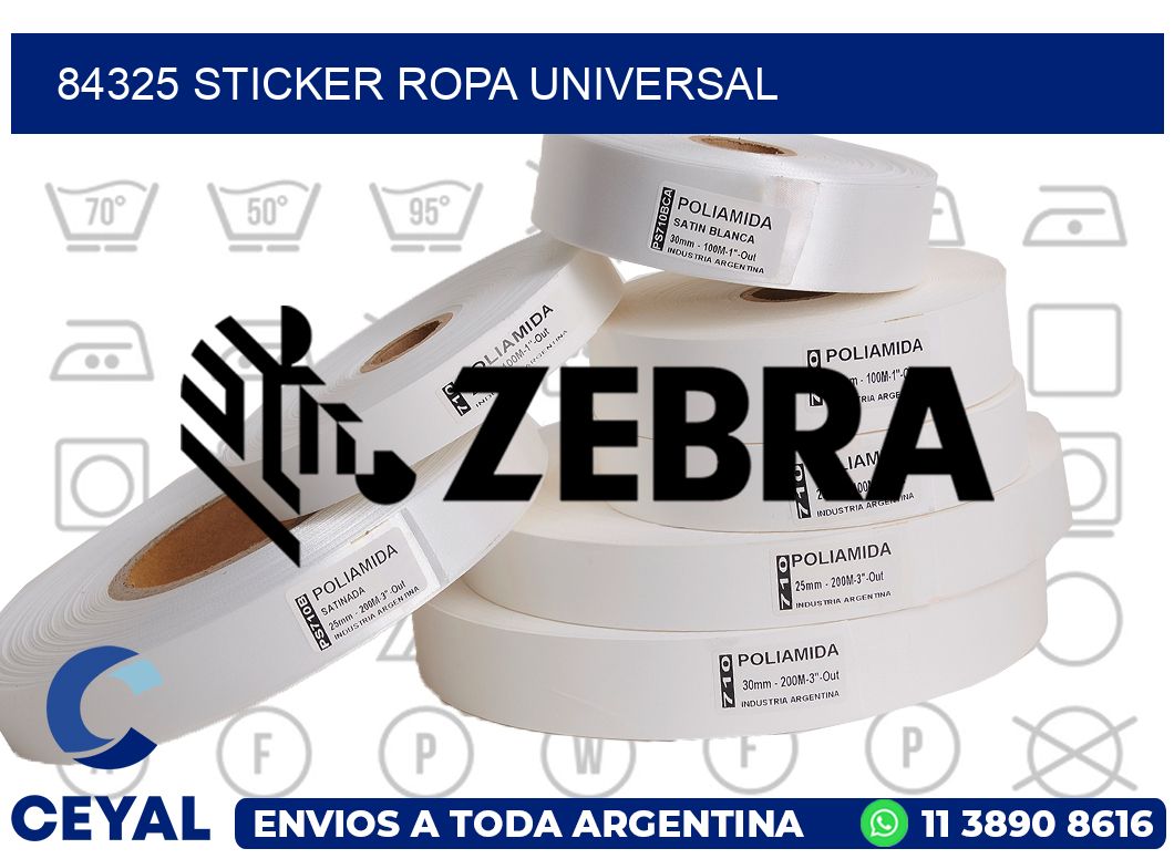 84325 STICKER ROPA UNIVERSAL