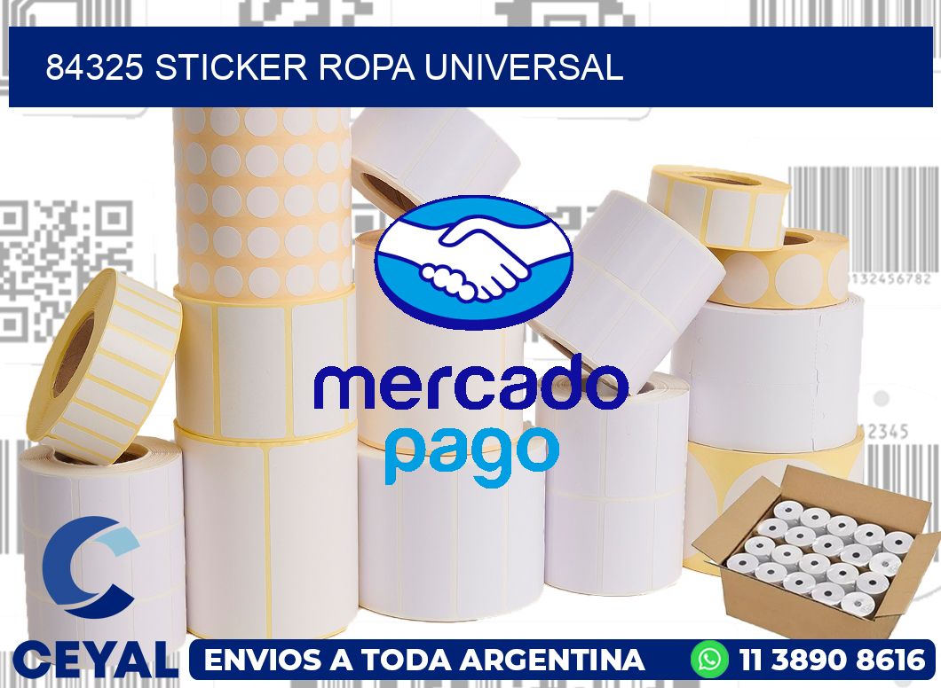 84325 STICKER ROPA UNIVERSAL