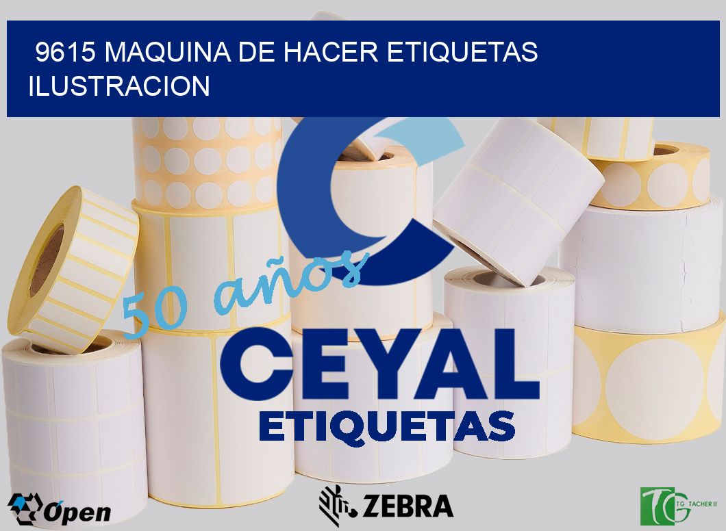 9615 MAQUINA DE HACER ETIQUETAS ILUSTRACION