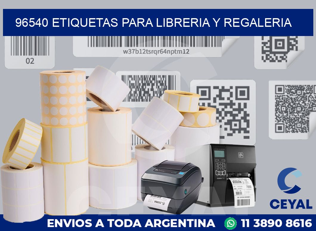 96540 ETIQUETAS PARA LIBRERIA Y REGALERIA