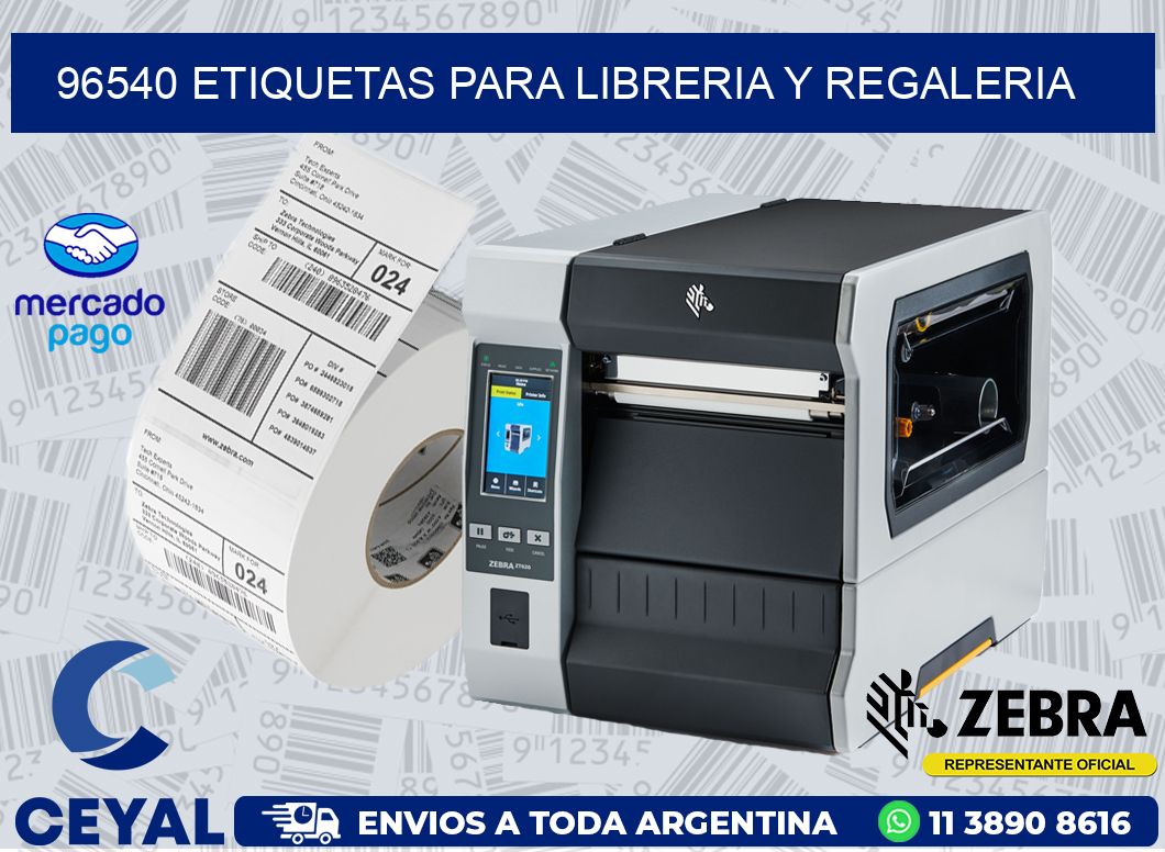 96540 ETIQUETAS PARA LIBRERIA Y REGALERIA