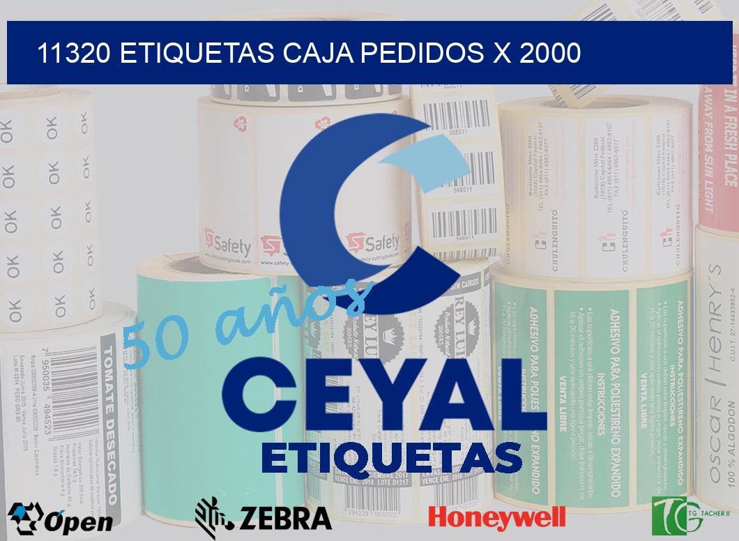 11320 etiquetas caja pedidos x 2000