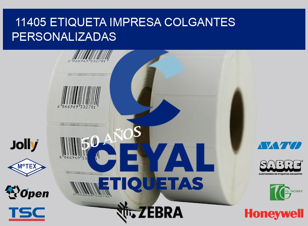 11405 ETIQUETA IMPRESA COLGANTES PERSONALIZADAS