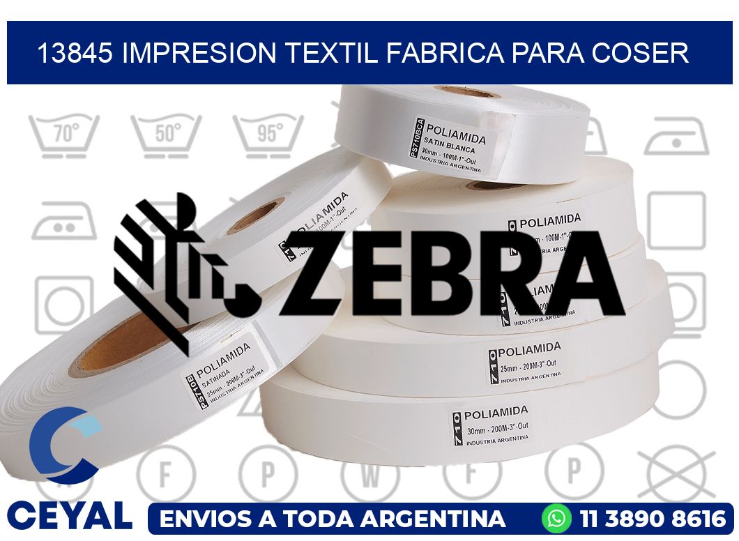 13845 IMPRESION TEXTIL FABRICA PARA COSER